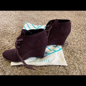 Dv8 booties in deep purple